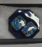 blue octagon with millefiore panels - brooch - Image 2