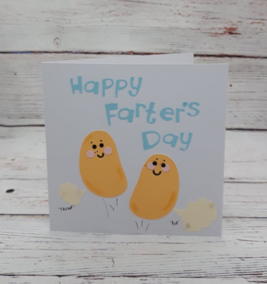 Fathers Day Card - Funny Trumping Beans