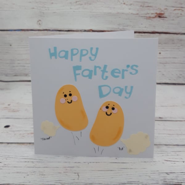 Fathers Day Card - Funny Trumping Beans