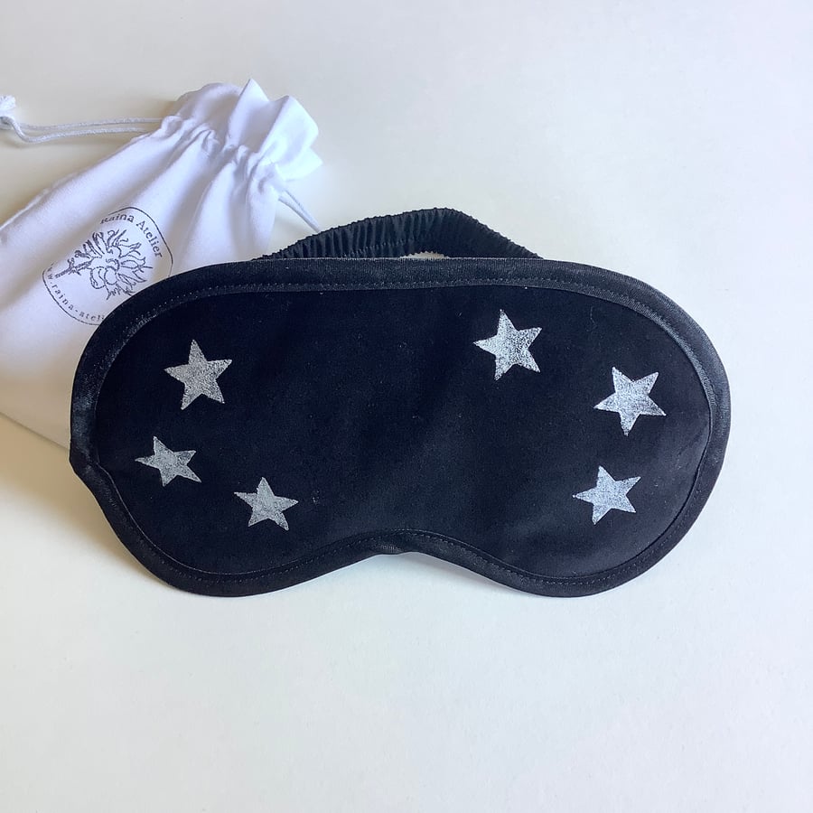 Eye Mask Lavender Infused; Eye Mask; Hand Printed; Relaxation and Meditation