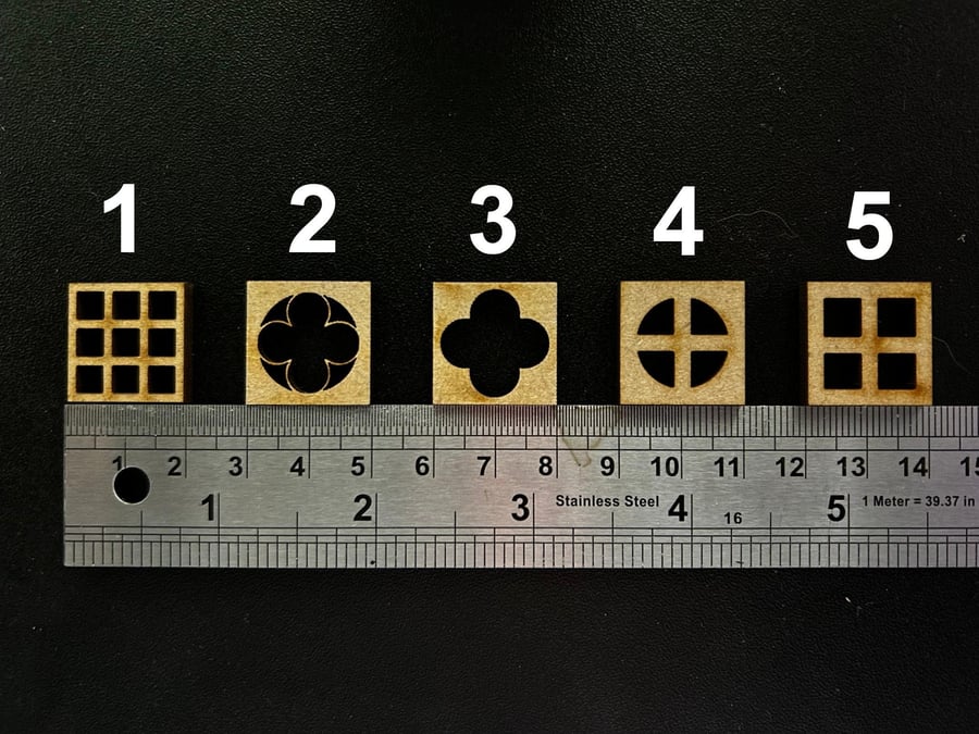 10 Wooden Fairy Elf Doll House Square Windows Craft Blank MDF Embellishment