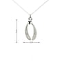 A Charming Pure Silver Mistletoe Necklace complete with chain - Image 3