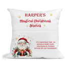 Personalised Christmas Story Book insert filled Cushion Santa, Santa Claus