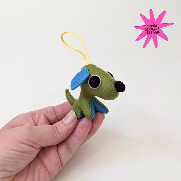 Green Pup - Hanging Decoration - Super Seconds Festival