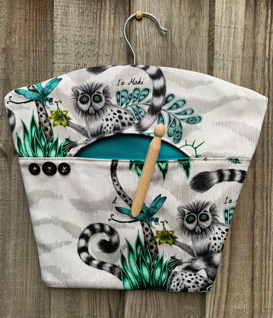 Lemur peg bag