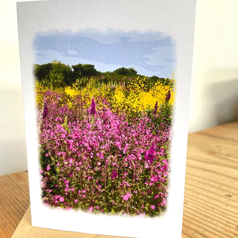 Blank Card A6 Portrait - Kaleidoscope of Colour