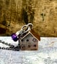 Bat House Copper & Silver Pendant - Image 2