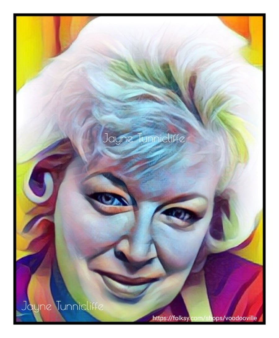 June Whitfield Carry On June 11 x 8 inches art print 