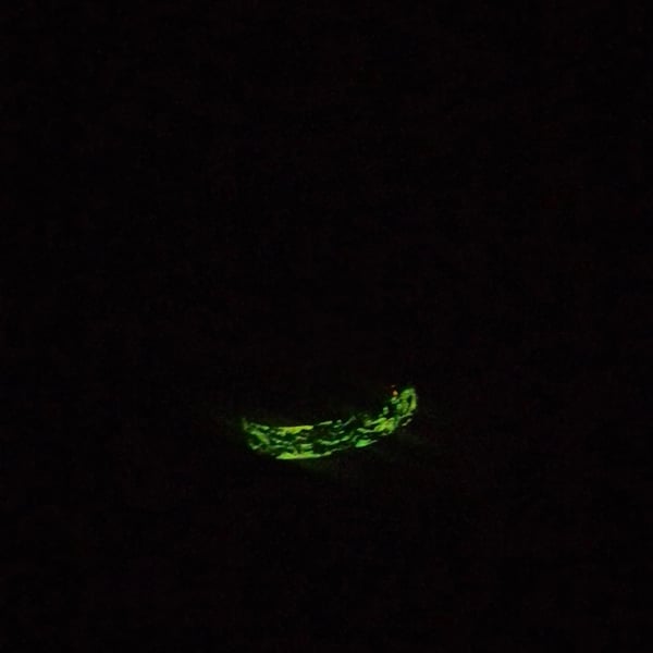 Resin ring glow in the dark lava effect