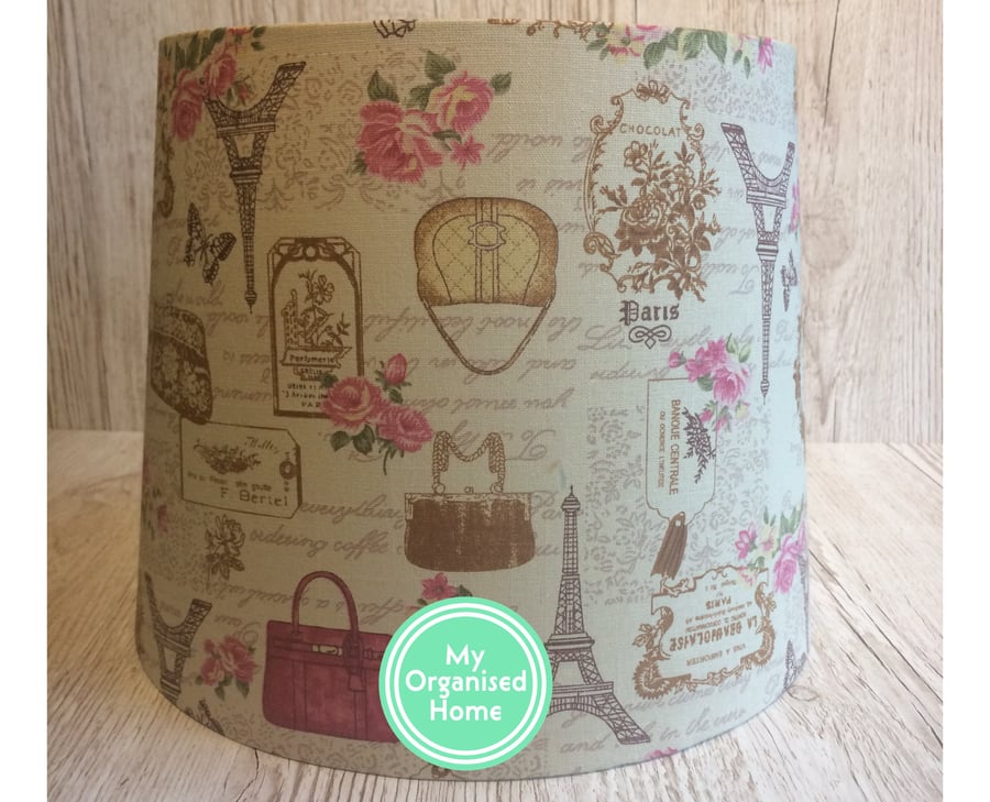 Handmade empire shape lampshade - ceiling or table lamp - Paris - conical