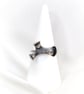 Abstract sterling silver ring - Image 1