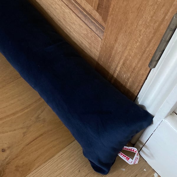 Door draft stopper UK, custom length draught excluder heavy door sausage