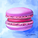 Macaron Oil Painting – Original & Unframed – A Gift to Bring Smiles!
