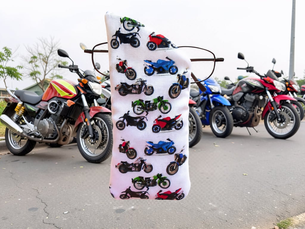 Motor Bike Glasses Case Lined & Padded 