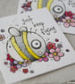 keep flying bee - original twinchie - Image 1