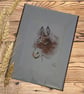 Farm animal Wall Art  Ink & Watercolour Animal Illustrations, donkey