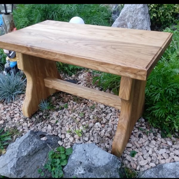 Wooden stool from oak wood