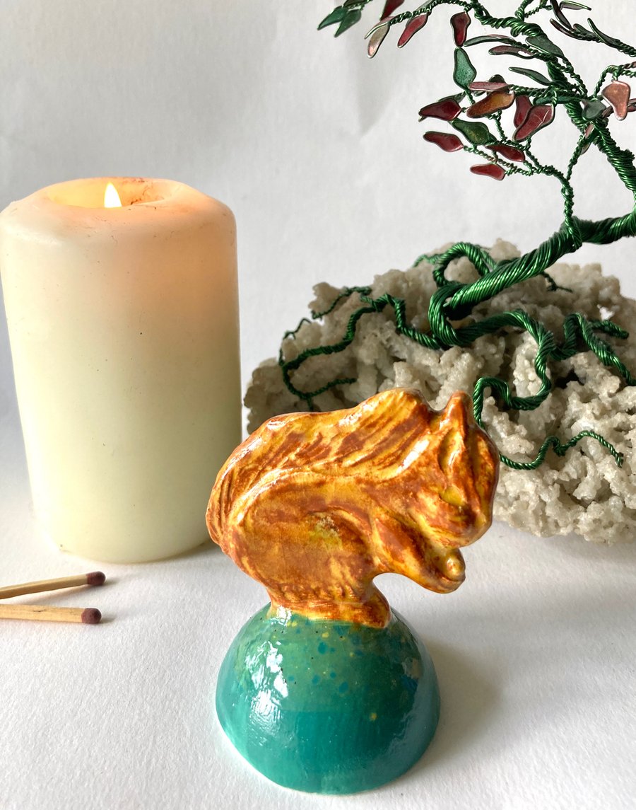 Squirrel Candle Snuffer ornament 