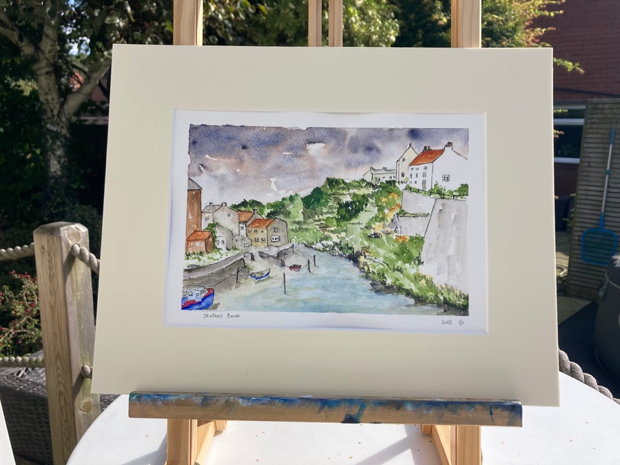 Staithes Beck Watercolour 