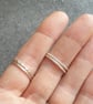 Silver stacking ring, Skinny ring, Minimalist jewellery - Image 8