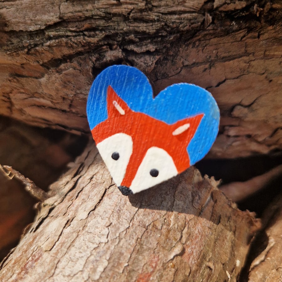 Fox Gift, Fox Pin, Fox Brooch, Fox Accessory, Mum Gift, Fox Jewellery