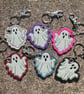 Reflective Ghost Embroidered Charm - Image 1
