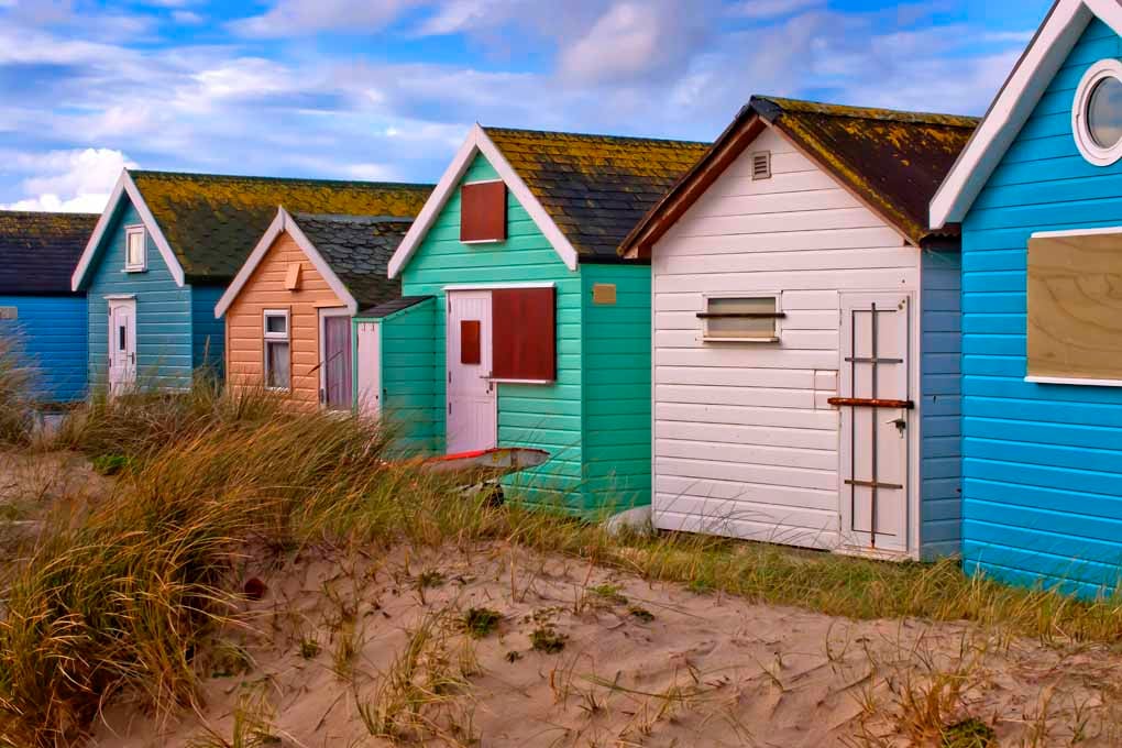 Beach Huts Hengistbury Head Dorset UK Photograph Print
