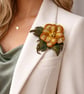 Handmade Felt Wool Flower Brooch – Elegant Statement Piece - Image 3