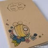 pocket notebook with hand drawn illustration