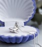 Solid Sterling Silver tiny realistic orca pendant. - Image 3