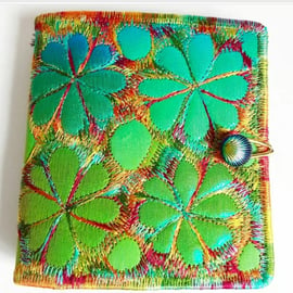Sewing Needle Case with Free Machine Embroidery 