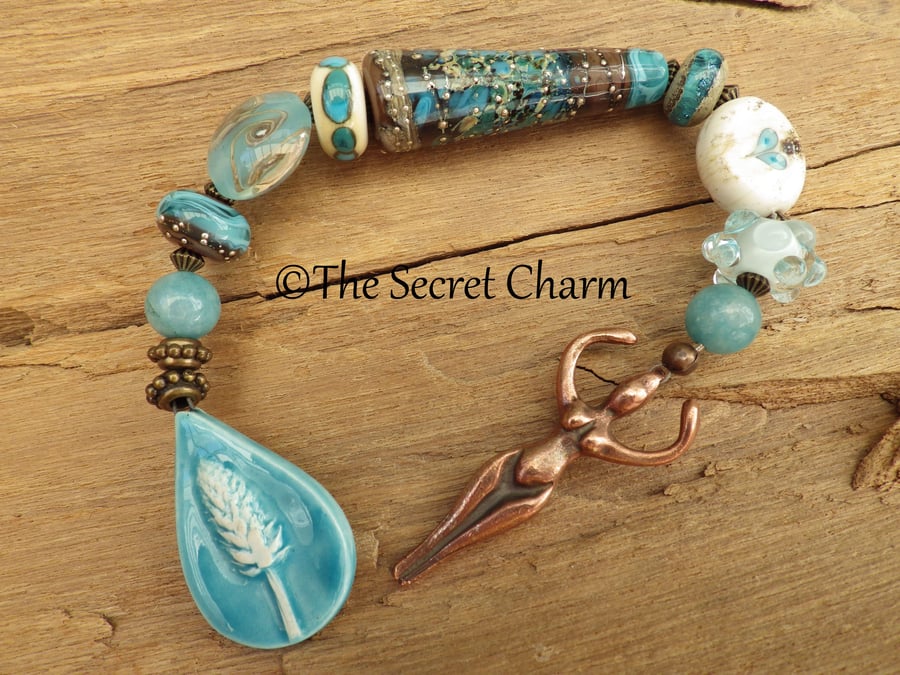 Goddess Demeter Prayer Beads, Wiccan Rosary, Affirmation Beads