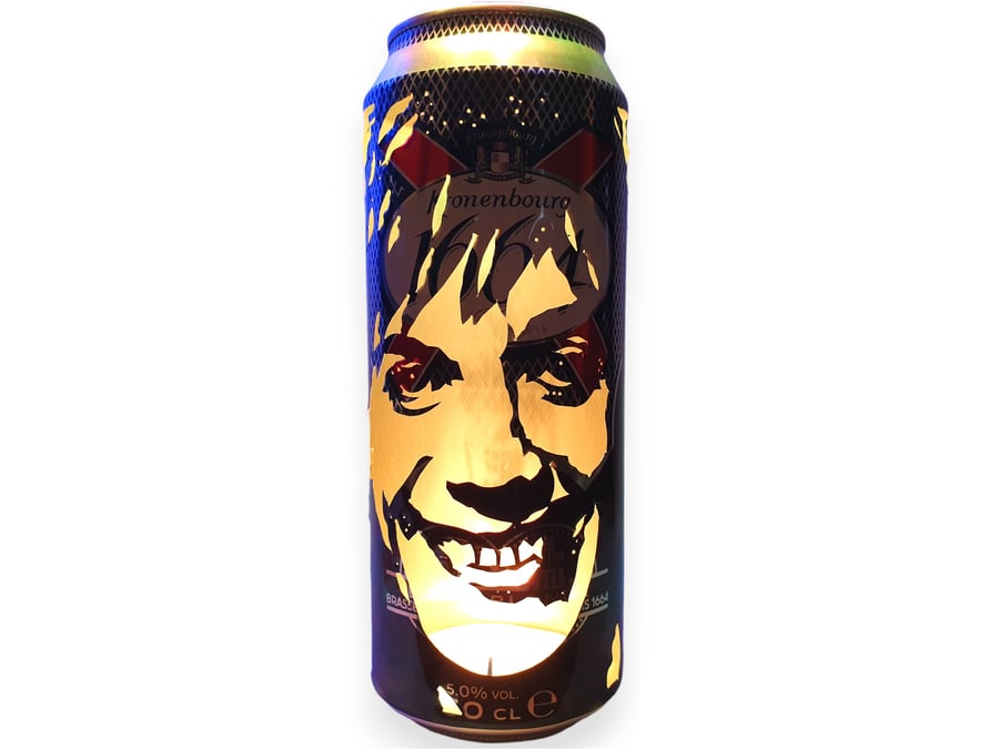 Iggy Pop Beer Can Lantern! Punk Rock Pop Art Candle Lamp, The Stooges - Unique G