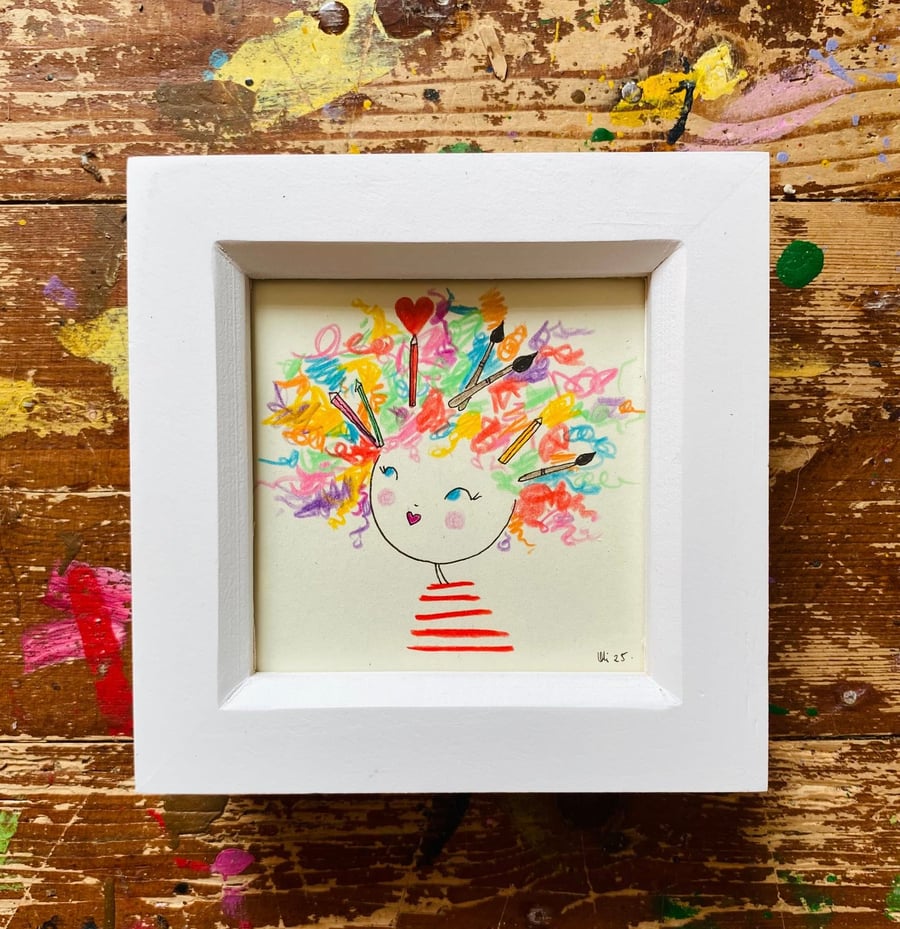 Rae - Framed original illustration