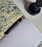 Cream Leather Journal with ceramic heart and lined pages, Summer Seconds - Image 4