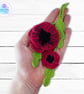 Poppy bag charm. Poppy keyring. Poppy gift gift. Poppies - Image 7