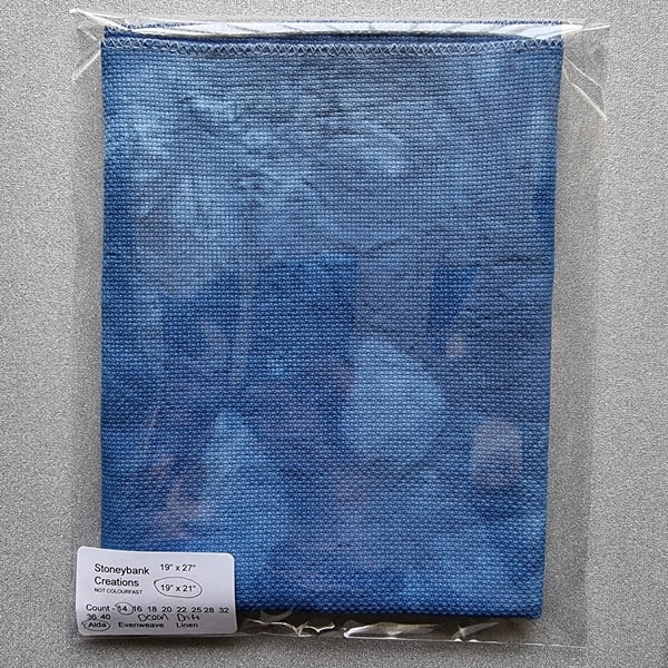 Zweigart Hand Dyed Cross Stitch Fabric Ocean Drift