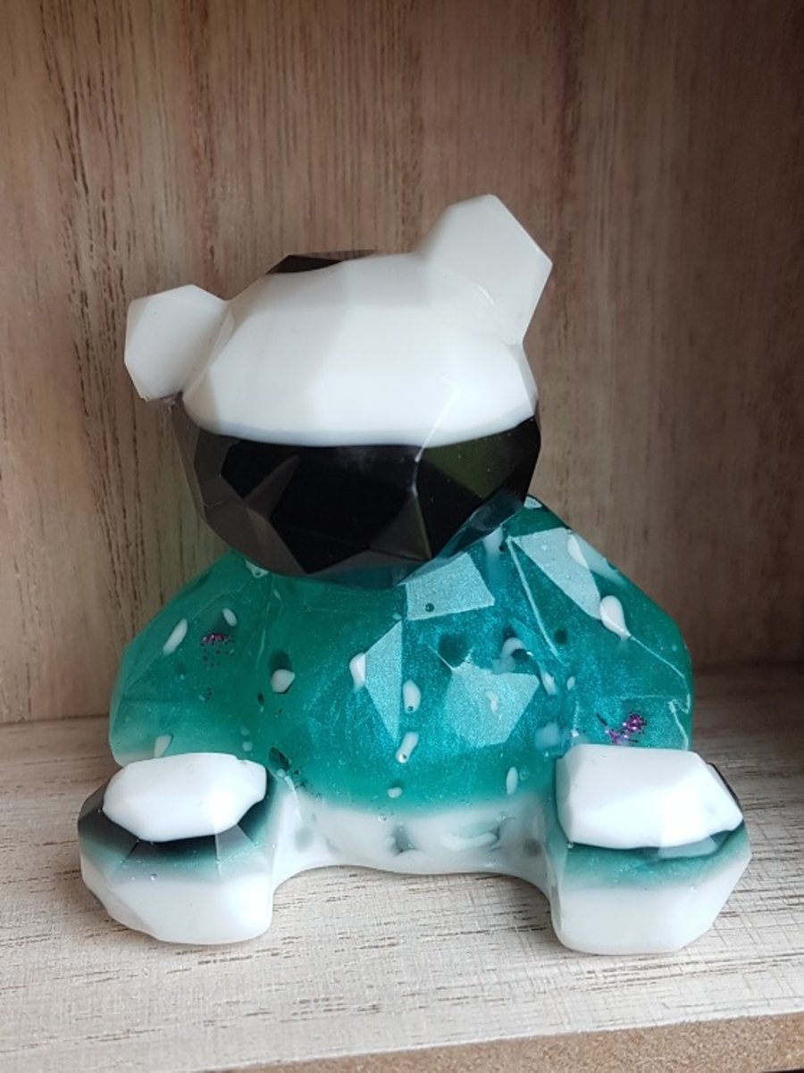 Gorgeous Minty Fresh Resin Bear - Ornament - Figurine - Home Decor