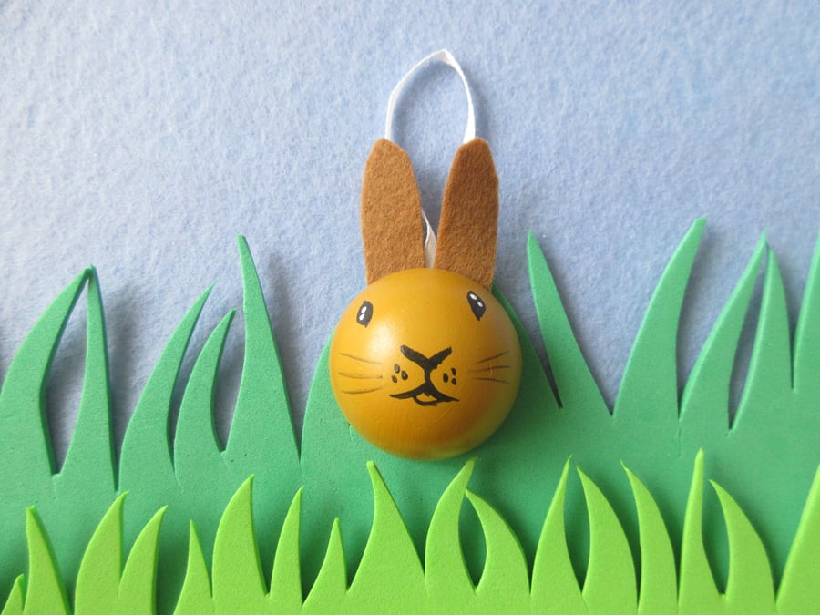 Bunny Rabbit Hanging Decoration Pet Bauble for Christmas Easter etc