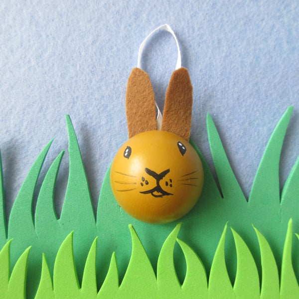 Bunny Rabbit Hanging Decoration Pet Bauble for Christmas Easter etc