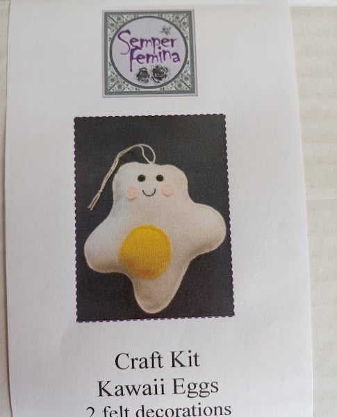 Kawaii Egg felt hand sewing craft kit