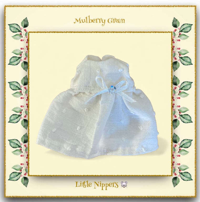 Little Nippers Cream Muslin Dress 