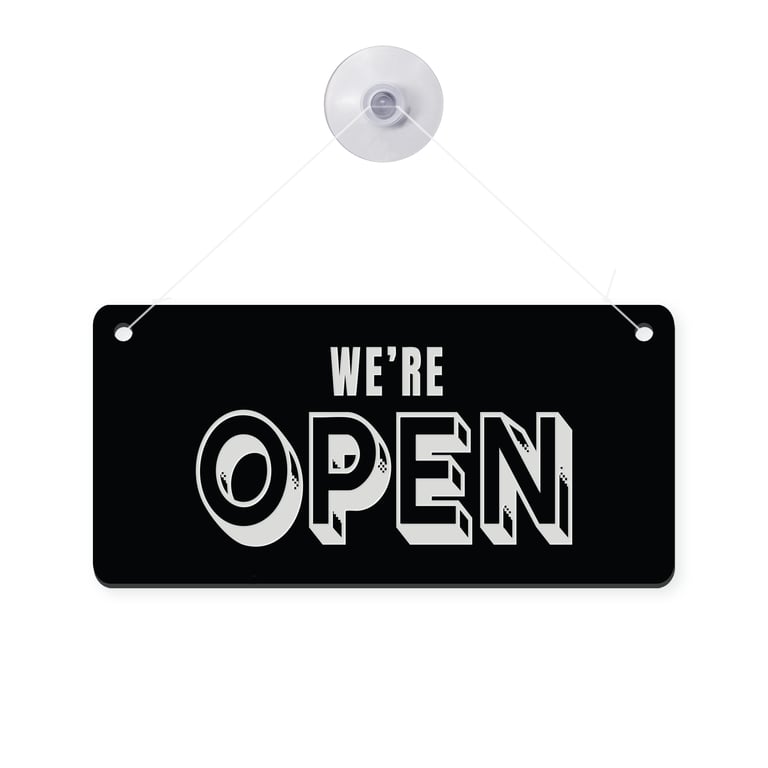 Open & Closed Hanging Shop Sign - Retro: Business Essentials, Shop Door Sign 