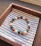 White Chalcedony, Red Agate & Moss Agate Bracelet - Image 2