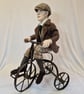 Peaky Biker - Large Wool Sculpture by Furzie - Image 1