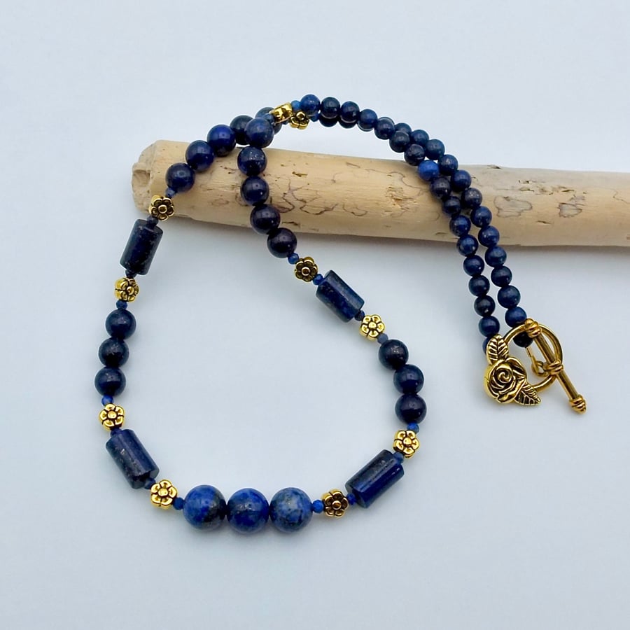 Lapis Lazuli Necklace, September Birthday, Anniversary, Gemstone Jewellery Gifts
