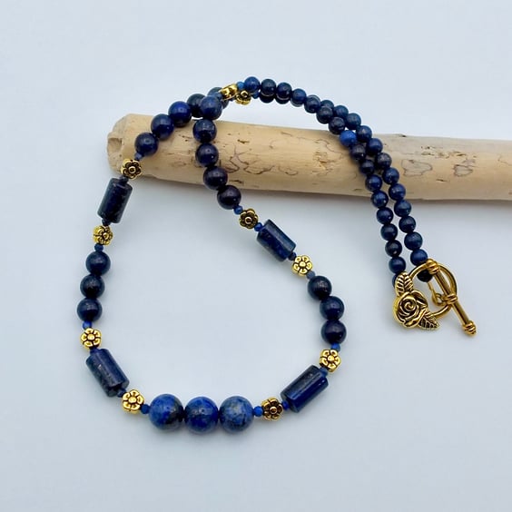 Lapis Lazuli Necklace, September Birthday, Anniversary, Gemstone Jewellery Gifts