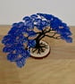 Aluminium wire tree with blue foliage - Image 7
