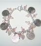  Valentine - Lucky Sixpence Charm Bracelet - Image 1