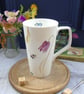 Bee and spring flower tall Mug - Image 3